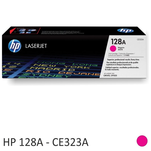 Comprar Toner HP CE323A, original HP 128A color Magenta