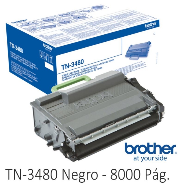 toner original brother tn3480 8000 paginas negro