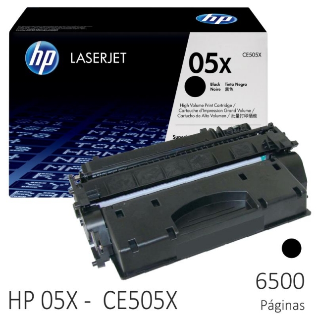 toner original hp 05x ce505x 6500 paginas p2055