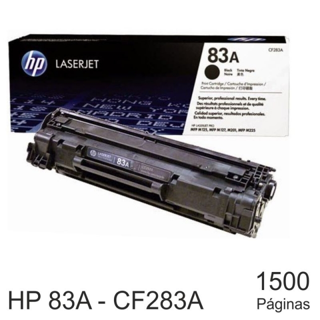 Comprar Toner Original HP 83A - CF283A Negro MFP M125 M127