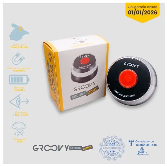 luz emergencia v16 groovy homologada 3 0 dgt