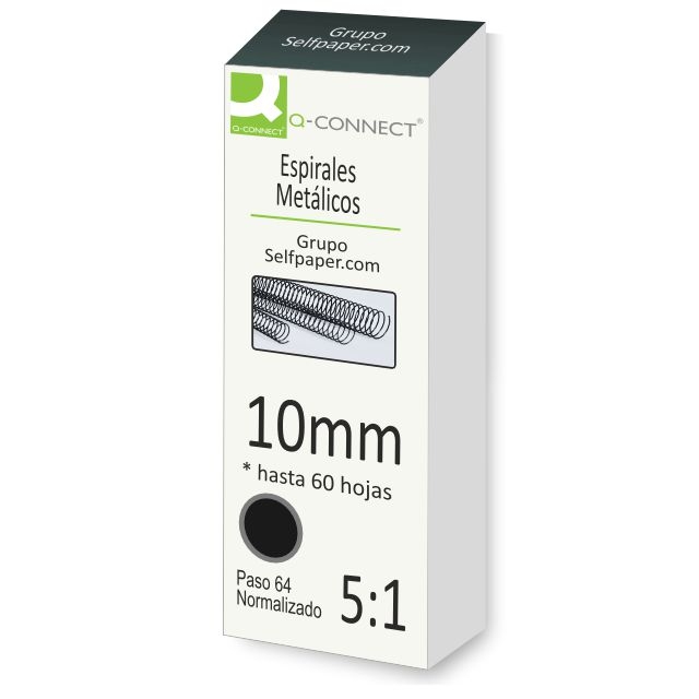 caja espirales metalicas 10 mm encuadernacion