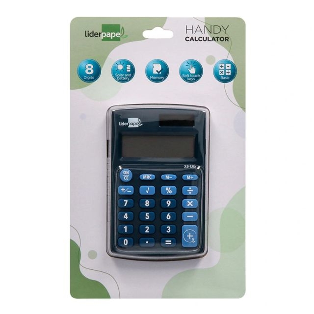 calculadora de bolsillo xf06 solar pilas 8 digitos
