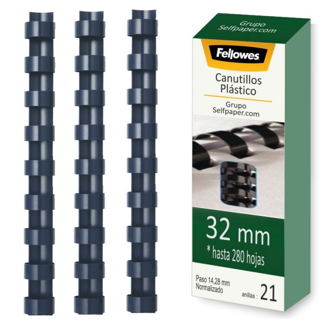 Comprar Canutillos para encuadernar 32 mm plástico 21 Anillas