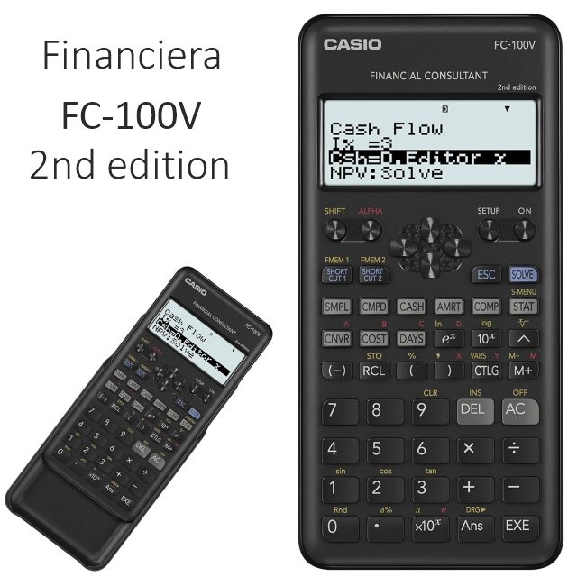 casio fc 100v calculadora financiera