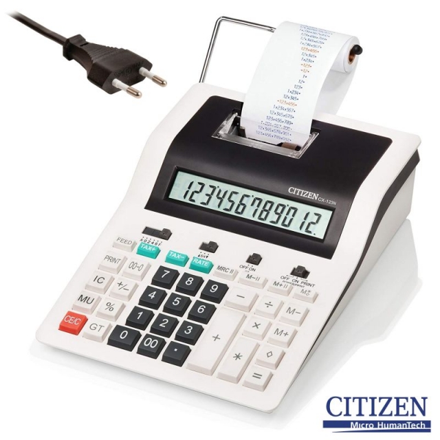 citizen cx 123n, calculadora impresora con rollo