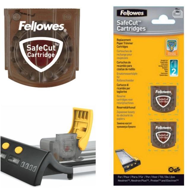Comprar Cuchillas Recambio Cizalla rodillo Fellowes Blister 2 uds