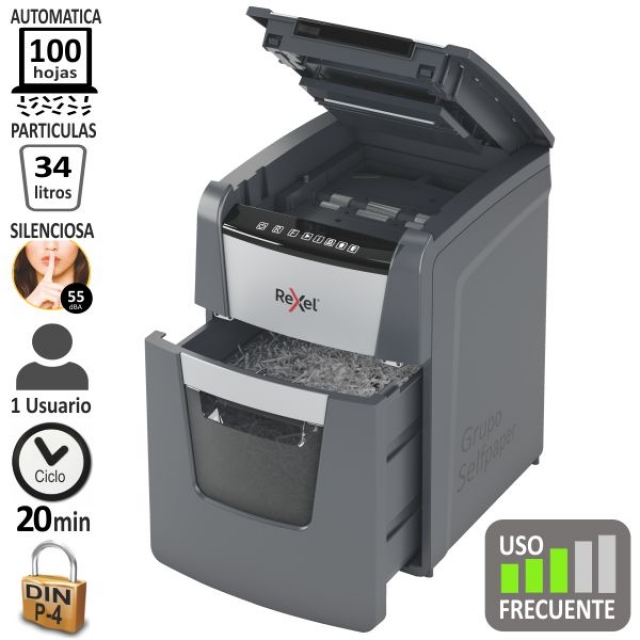 Comprar Rexel Optimum Auto+ 100X EU, Destructora automática
