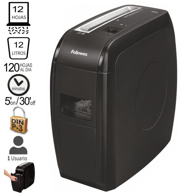 Comprar Destructora Fellowes 21cs particulas, 12 hojas P-3