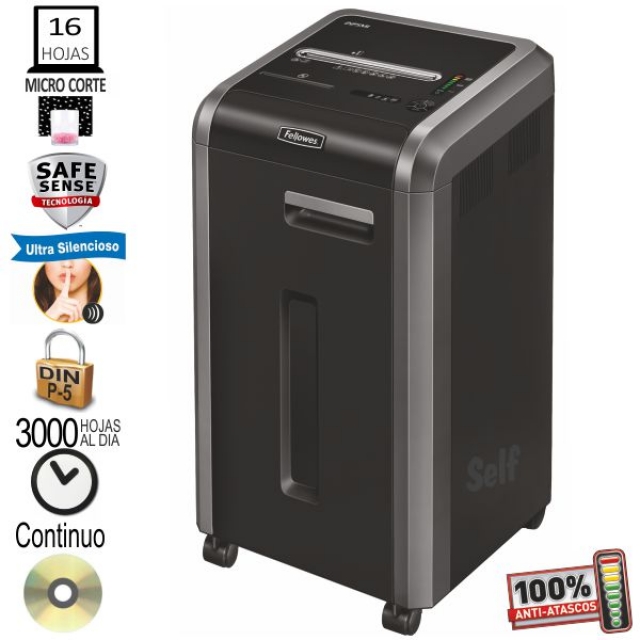 Comprar Destructora Fellowes 225Mi, Microcorte, microparticulas P-5