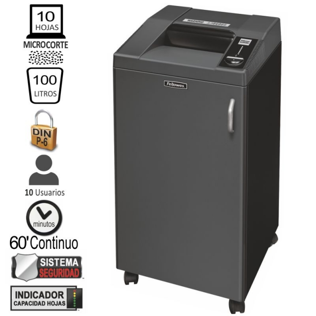Comprar Destructora Fellowes 3250SMC alta seguridad, nivel P-6