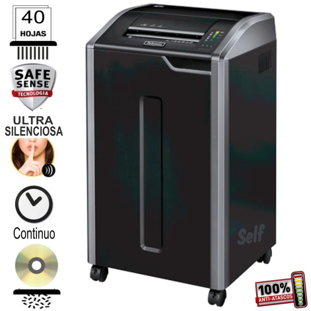 Comprar Destructora fellowes 425i - 40 hojas en Tiras - uso continuo