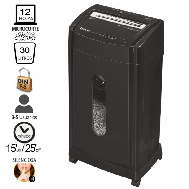 Comprar Destructora Fellowes 46MS Nivel P-5 microparticulas