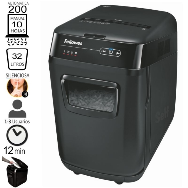 Comprar Destructora Fellowes Automax 200C, automatica