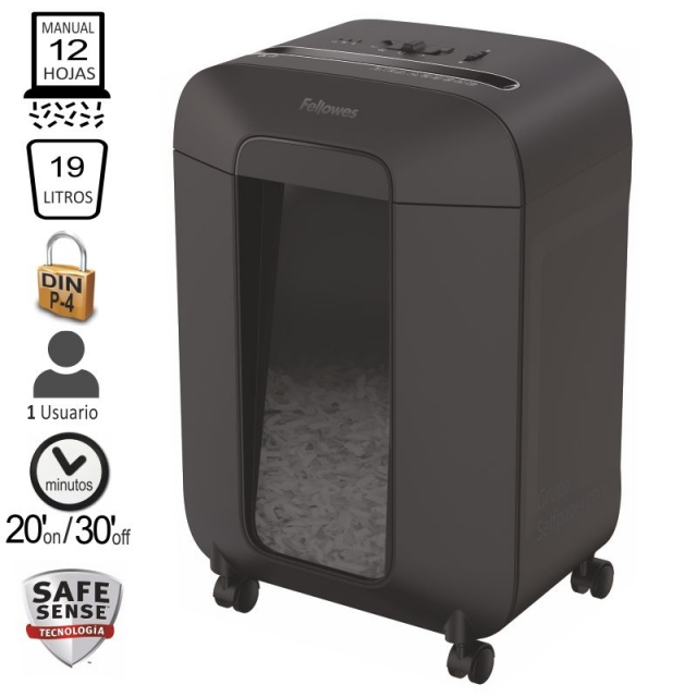 Comprar Destructora Fellowes LX85 Partículas, Ciclo 20 minutos