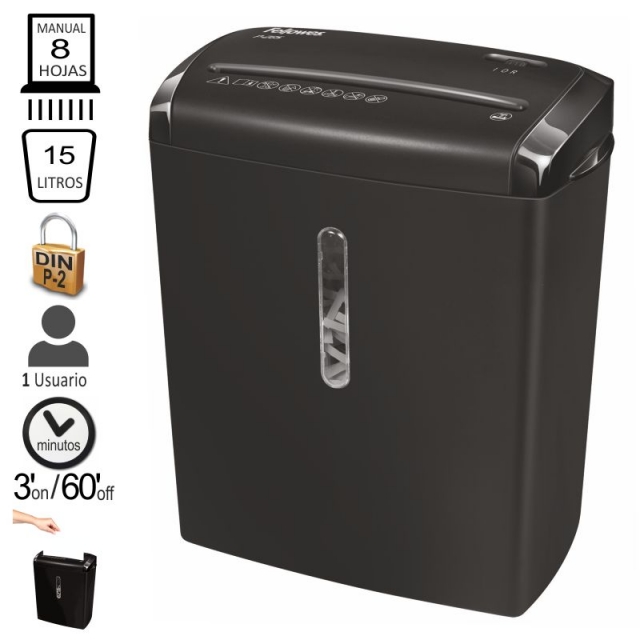 Comprar Destructora Fellowes P-28S, 8 hojas en tiras