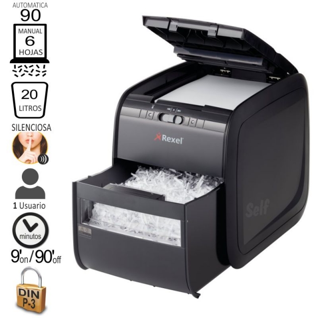 Comprar Destructora Rexel Auto+ 90X corte confeti