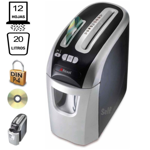 Comprar Destructora Rexel Prostyle+ plus 12 hojas en confeti