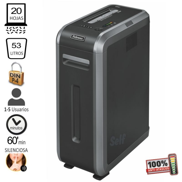 Comprar Destructora Fellowes 125Ci, uso continuo, profesional