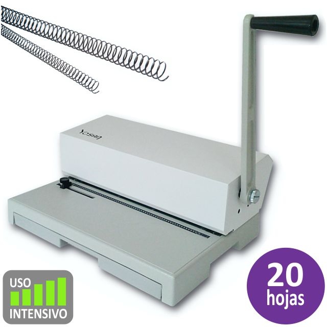 encuadernadora yosan 64 profesional, espiral metl