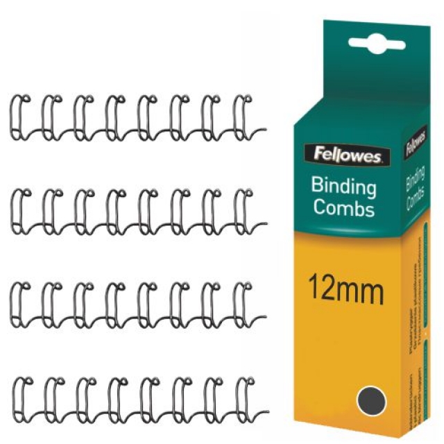 Comprar Espirales Dobles Wires para encuadernar 12 mm C/100 Negro