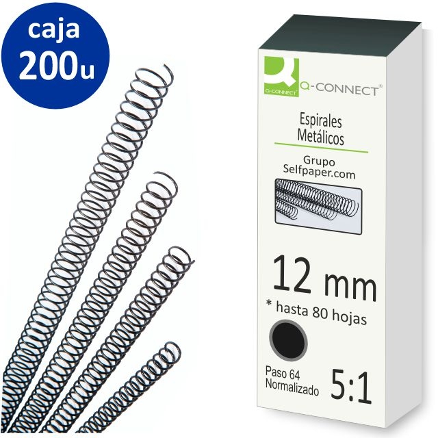 espirales metalicas 12 mm paso 64 5 1