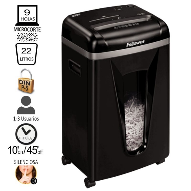 fellowes 450m destructora micro corte particulas