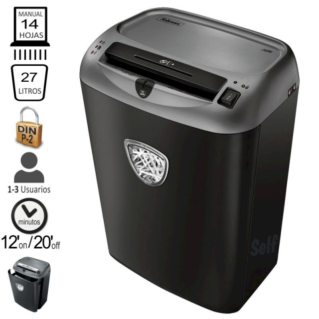 Comprar Fellowes 70S Destructora Uso Frecuente hasta 14 hojas TIRAS