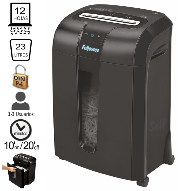 Comprar Destructora Fellowes 73Ci, Uso Frecuente,12 Hojas Particulas