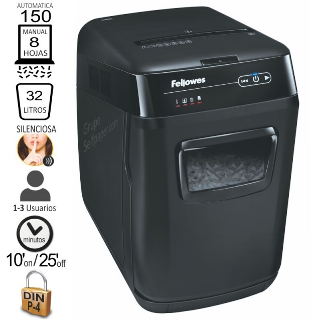 fellowes automax tm 150c destructora de papel