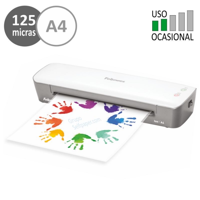 fellowes ion a4 plastificadora economica 125 micra