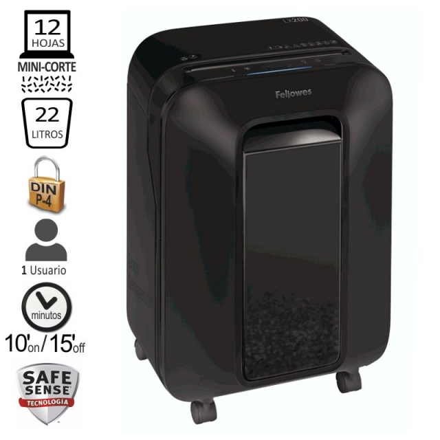 fellowes lx200 destructora mini corte p 4 12 hjs