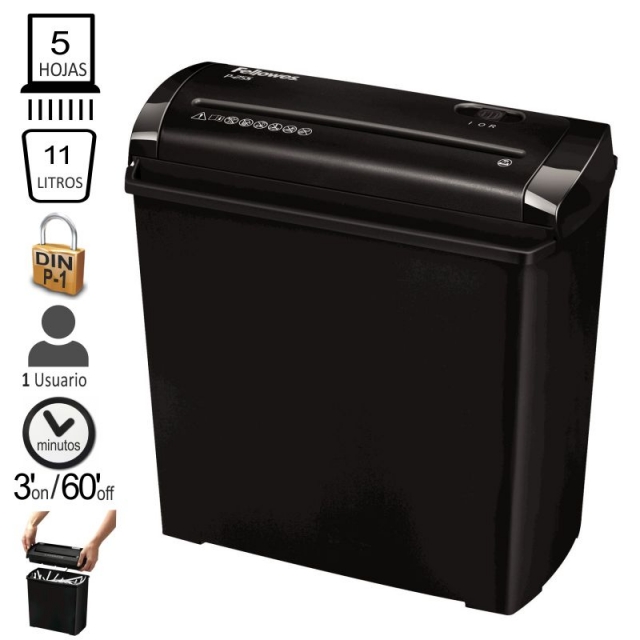 fellowes p 25s, trituradora de papel econmica