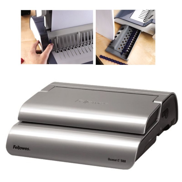Fellowes QuasarE 500, Encuadernadora eléctrica canutillo