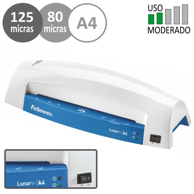 plastificadora fellowes lunar a4 plus 5742801 azul