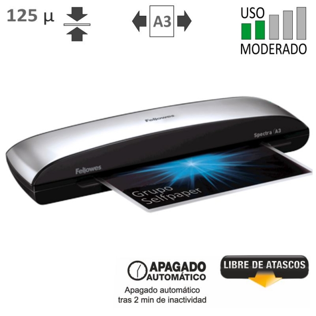 Comprar Plastificadora Fellowes Spectra Din A3 125 Micras