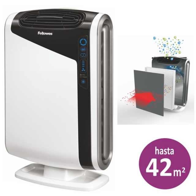 purificador ambiente fellowes dx95 filtro hepa, ha