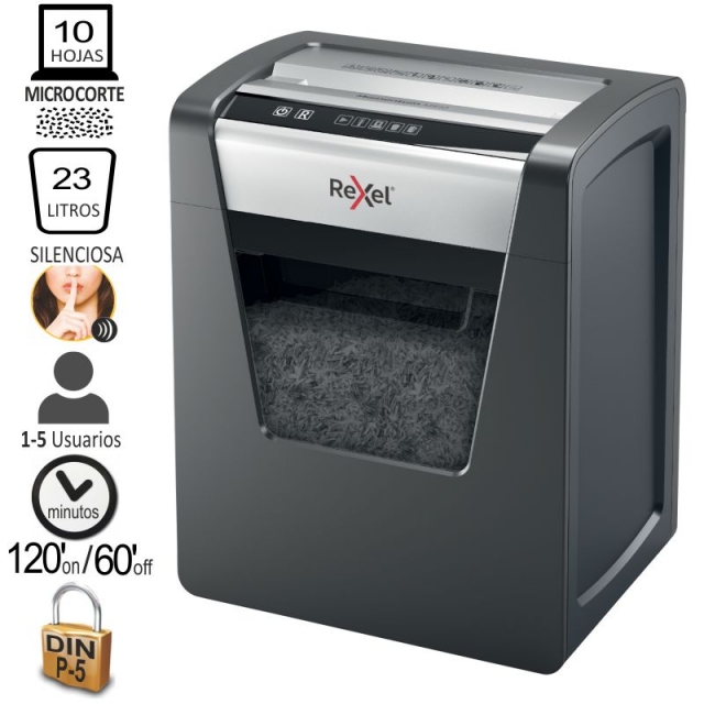 Comprar Rexel Momentum M510 Destructora Microcorte P5, Ciclo 2 horas