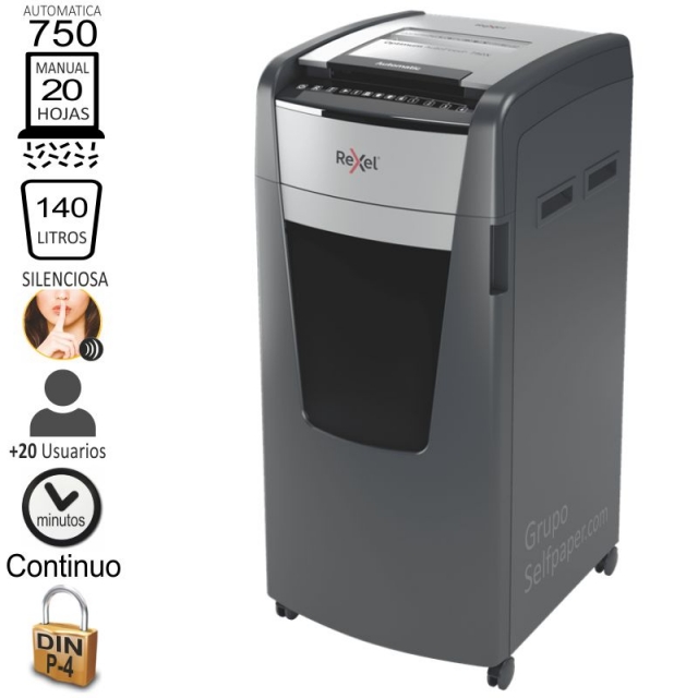 Comprar Destructora Rexel Optimum Auto+ 750X, Automática, departam.
