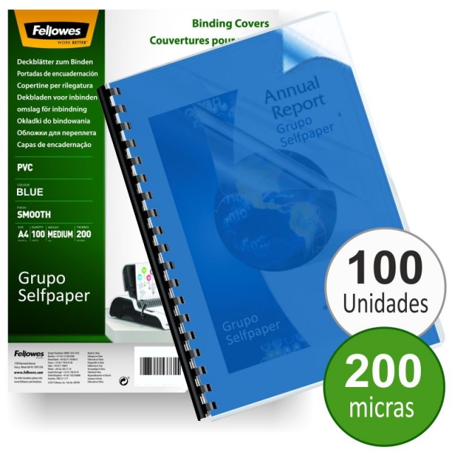 Comprar Tapas de plástico PVC Transparente 200 micras, color azul