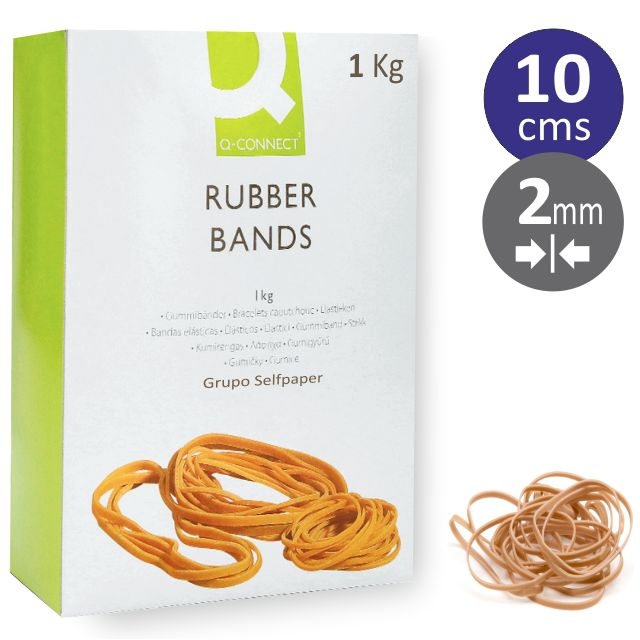 GOMAS ELASTICAS BOLSA DE 1 KILO DE 40 MM. (Nº4) - Folder, Líder en papelería