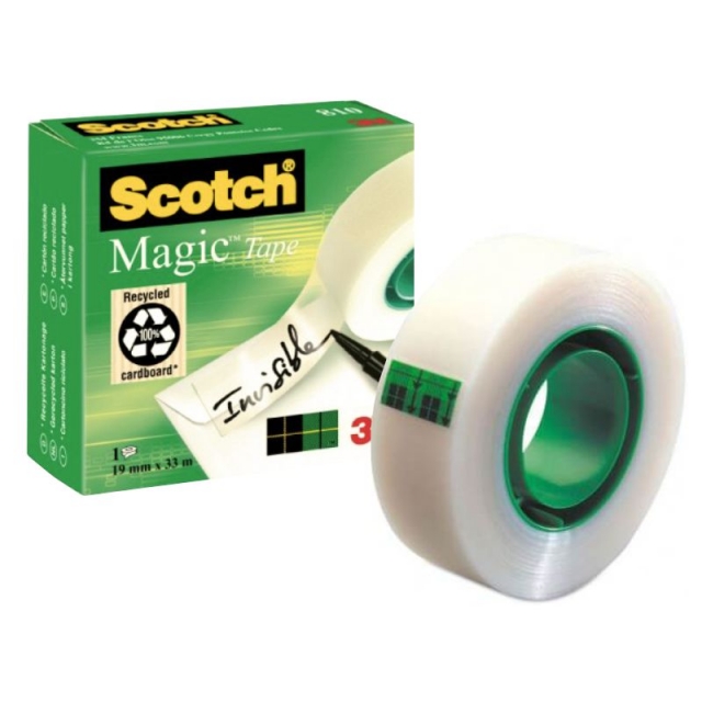 Comprar Cinta adhesiva invisible Scotch Magic 810 33 mts x 19mm