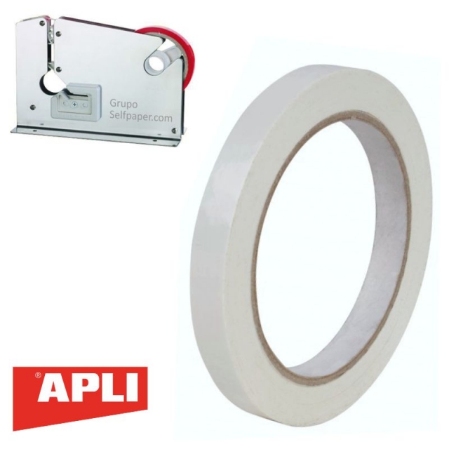 Comprar Cinta Adhesiva Cerrar Bolsas Apli 17002 12mm Blanco