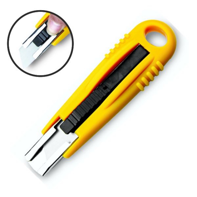 Comprar Cuter de seguridad, cuchilla retráctil 18 mm Q-Connect
