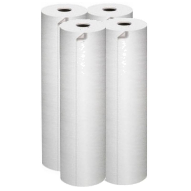 Papel continuo blanco, rollo 110 cms x 500 metros, 41 kgs