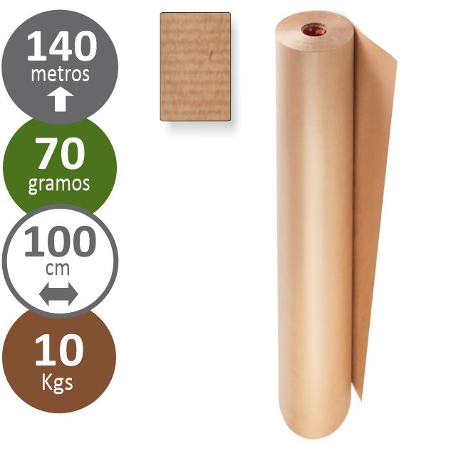 Comprar Rollo papel Kraft verjurado embalaje 1 metro x 140 mts