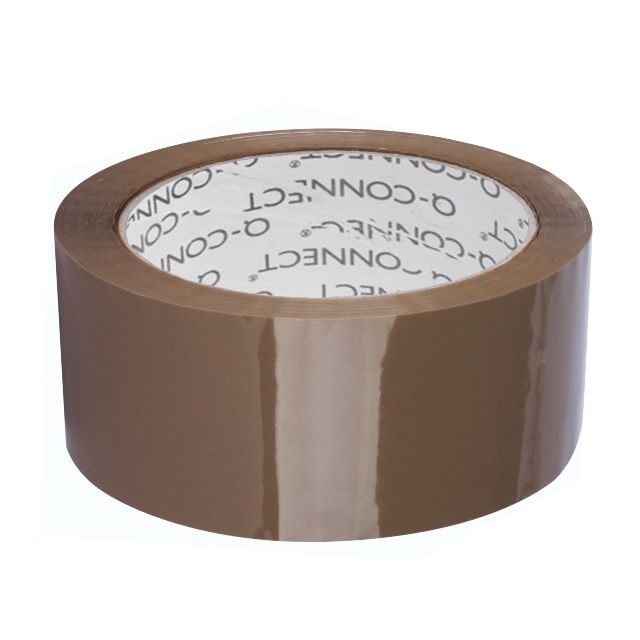 rollo pecinto cinta embalar 50x132 mts marron