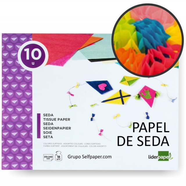 Block papel seda A4 10H – Papelería Lozano