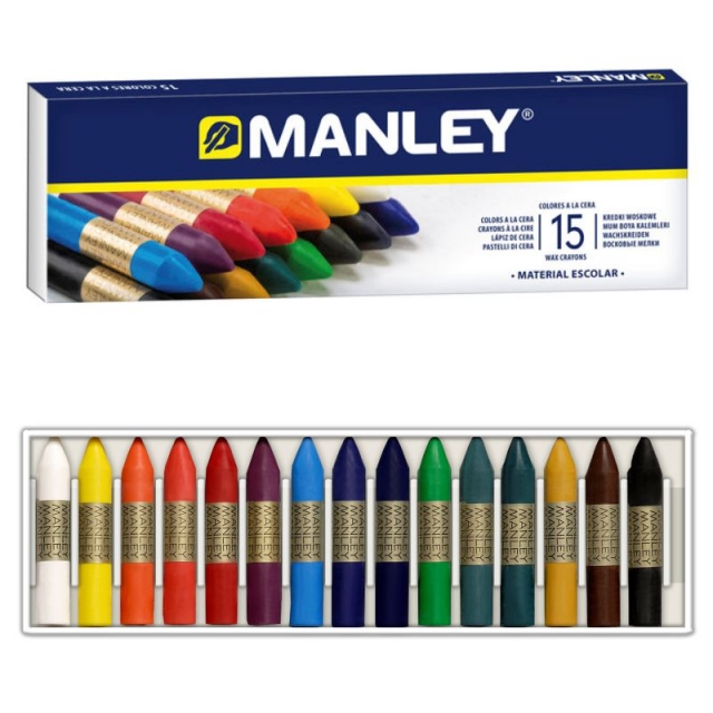 Caja de 24 ceras blandas MANLEY