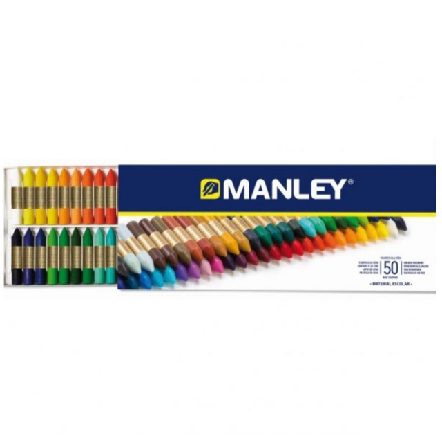 ceras blandas manley caja 50 colores mnc00088